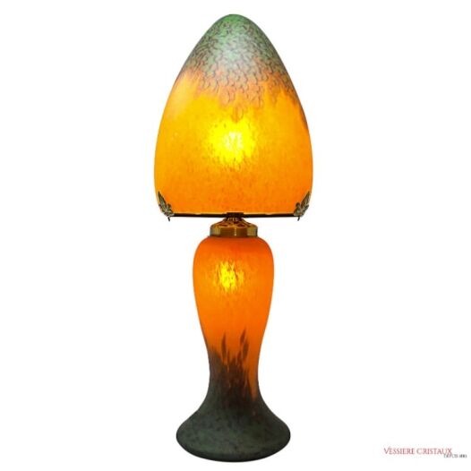 Lampe-pate-verre-orange