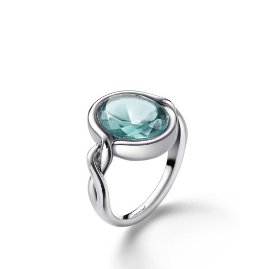 Bague-argent-croise-cristal-turquoise-Baccarat