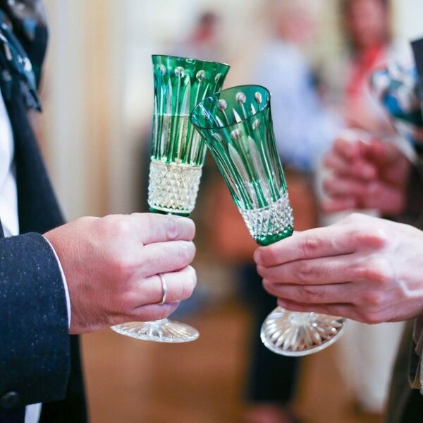 Flûte à champagne couleur tommy saint-louis 3 flute-tommy-cristal-vert-saint-louis